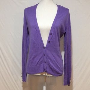New York & Company Lavender Cardigan Sweater